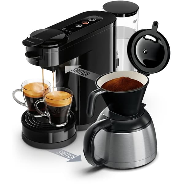 Kapselkaffemaskine Philips SENSEO SWITCH HD6592/65 noir 1 bar 1450 W
