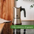 Miniatyrbillede 3 af 11: Italiensk Kaffekande Bialetti Sølvfarvet