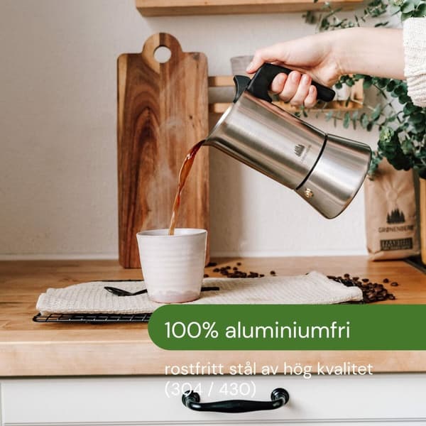 Italiensk Kaffekande Bialetti Sølvfarvet