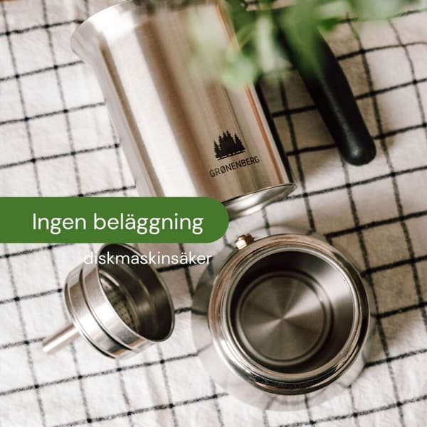 Italiensk Kaffekande Bialetti Sølvfarvet