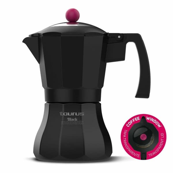 Italiensk Kaffekande Taurus KCP9006I Sort Aluminium 6 Kopper