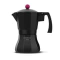 Miniatyrbillede 1 af 3: Italiensk Kaffekande Taurus Black Moments 3 Sort Aluminium 3 Skodelice