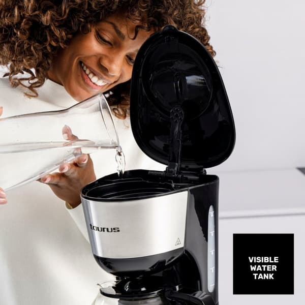 Drip Coffee Machine Taurus Verona inox 12 tazas 1000 W Sort