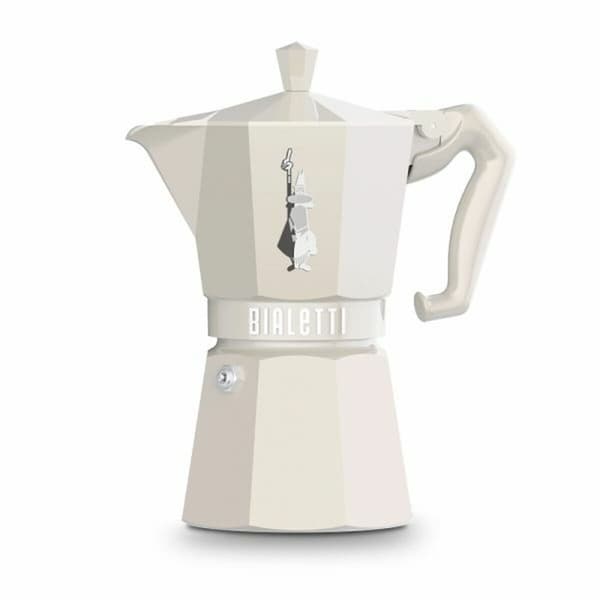 Vanhanaikainen Italialainen Mokkapannu Bialetti MOKA EXCLUSIVE CREAM 6T Kerma Alumiini 6 Kupit (6 osaa)