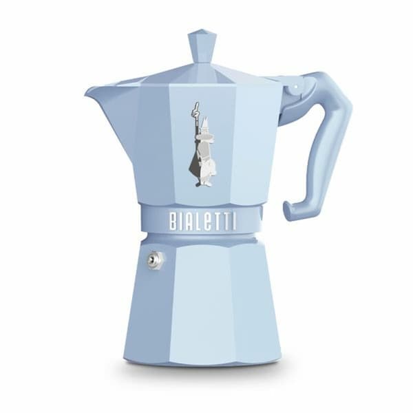 Vanhanaikainen Italialainen Mokkapannu Bialetti MOKA EXCLUSIVE Sininen Alumiini 6 Kupit