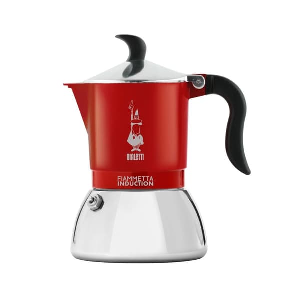 Italiensk Kaffepanna Bialetti FIAMMETTA INDUCTI Röd Aluminium 4 Csészék