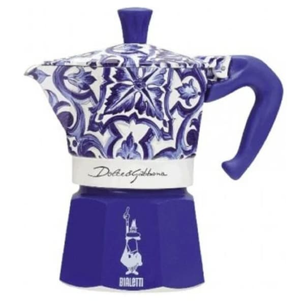Italiensk Kaffekande Bialetti MOKA D&G BLU MEDIT. 6T Blå Aluminium 6 Kopper