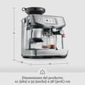 Miniatyrbild 5 av 5: Superautomatisk kaffebryggare Sage SES881BST4FEU1 Svart Stål 1700 W 2 L 340 g 480 ml