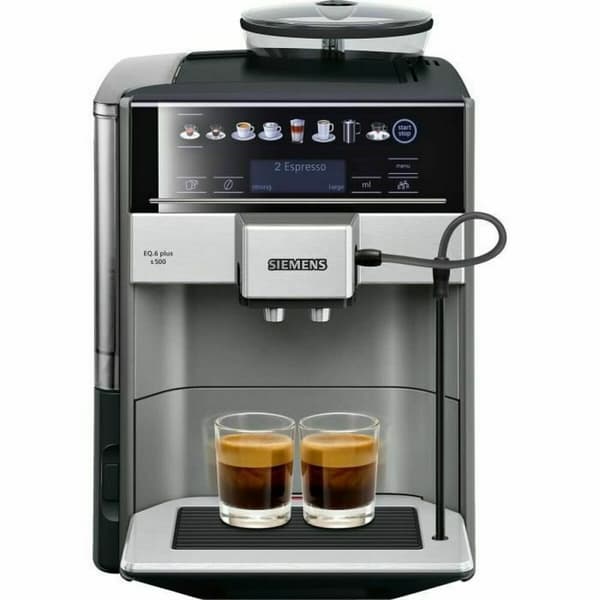 Superautomatisk kaffemaskine Siemens AG TE655203RW 1500 W Sort Grå Sølvfarvet 1500 W 19 bar 300 g 1,7 L