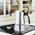 Miniatyrbillede 2 af 2: Italiensk Kaffekande Feel Maestro MR-1668-6 Sølvfarvet Rustfrit stål 18/10 300 ml 6 Kopper