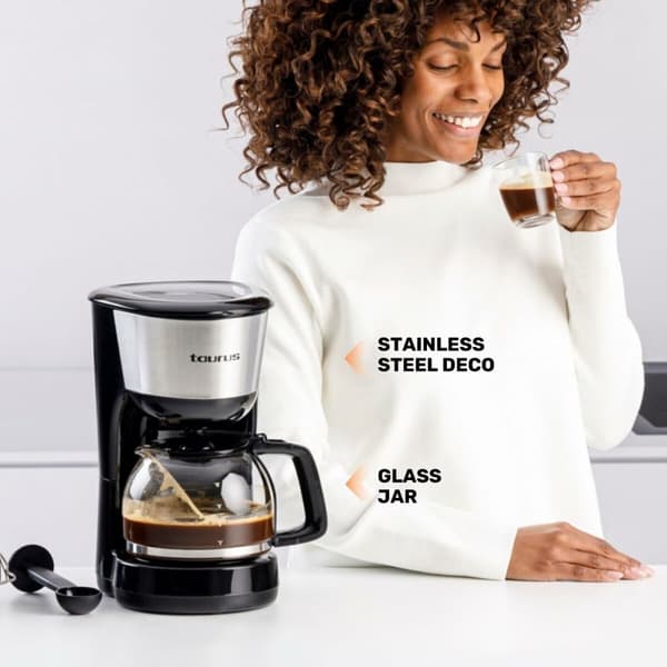 Kaffebryggare Taurus Verona inox 12 tazas 1000 W Svart