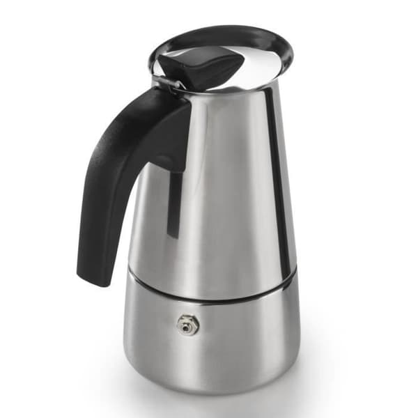 CAF. EXPR. INX STÅL. PR 4 KUPP, CIF. PR-KOCK. ELLER IND. PLATTOR, 200ML