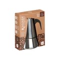 Miniatyrbillede 2 af 4: Italiensk Kaffekande Kinvara S12AA-4T Sort Sølvfarvet Stål 4 Skodelice