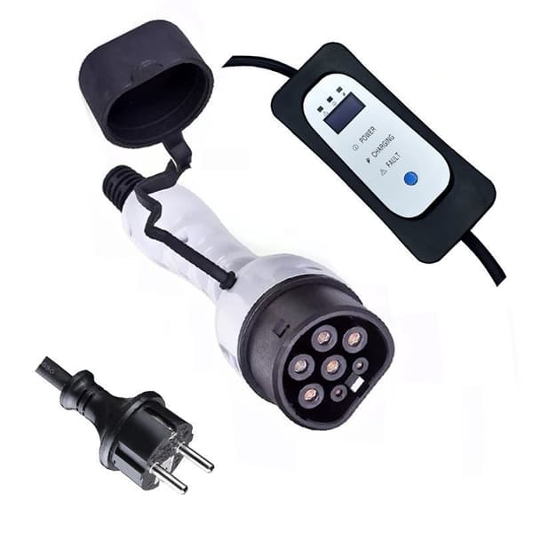 Laddkabel typ 2 för Elbil IEC62196 EV 16A EU 3.6KW 5 m Portabel laddare 8A-16A Bärbar elbilsladdare
