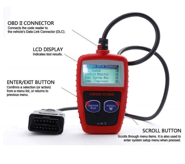 INF OBD2 vikakoodinlukija autoon