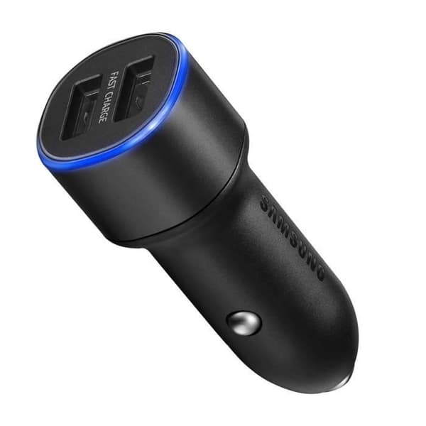 Laddare Bil - Samsung - Universell - 2 USB-portar - 2A - Svart