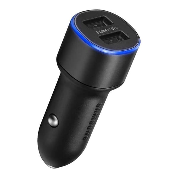 Laddare Bil - Samsung - Universell - 2 USB-portar - 2A - Svart
