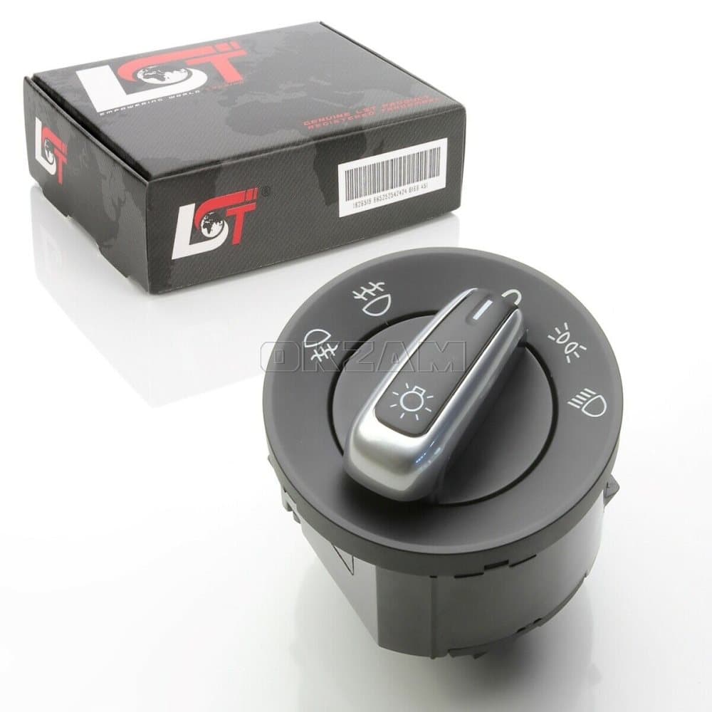 HEADLIGHT Switch Koppla WITH CHROME DETAIL FOR VW EOS GOLF VI JETTA