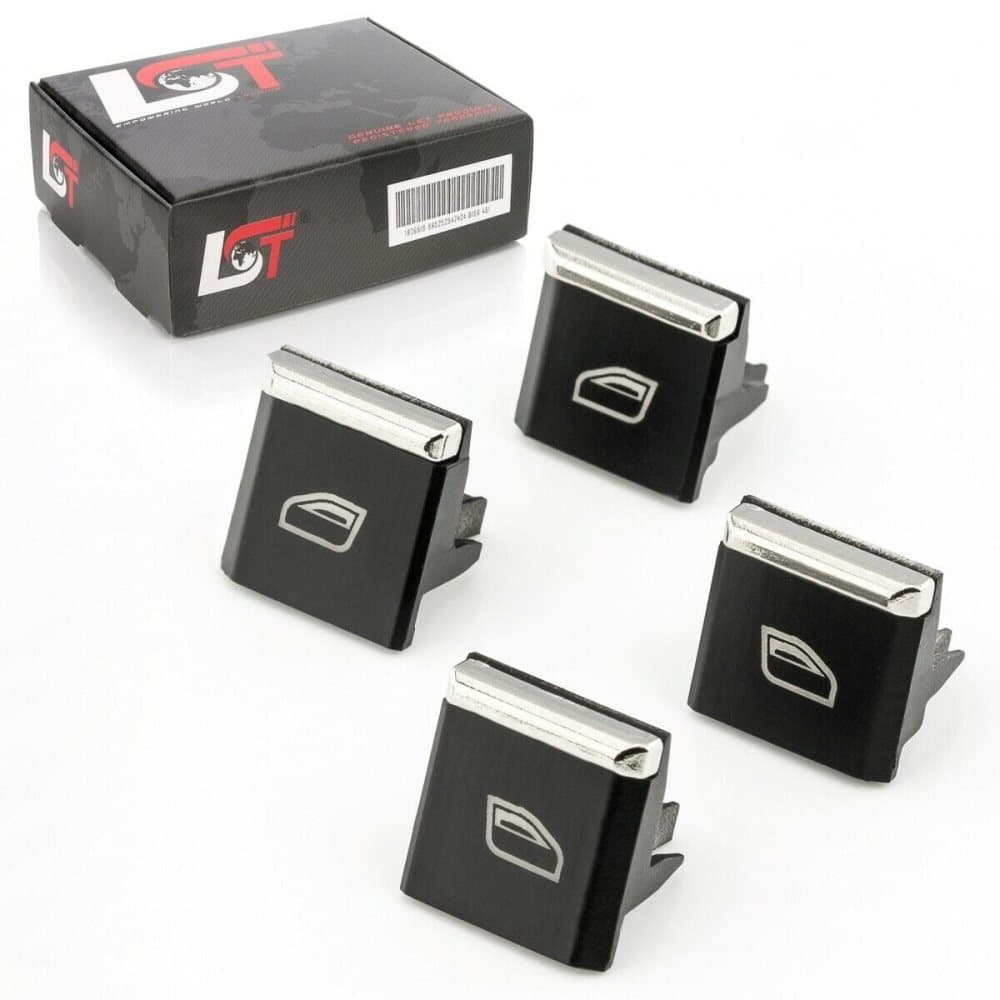 4x Window fonster Switch Koppla PANEL BUTTON COVER SET FOR PORSCHE CAYENNE
