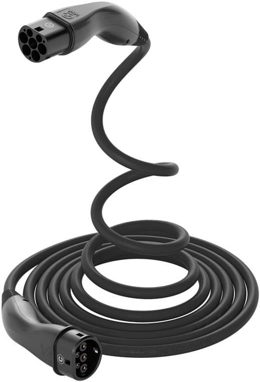 HELIX® latauskaapeli Tyyppi 2, enintään 7,4 kW, m, musta