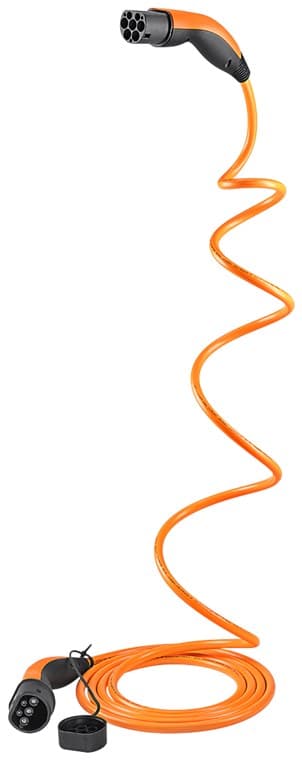 HELIX® ladekabel Type 2, opptil 7,4 kW, m, oransje