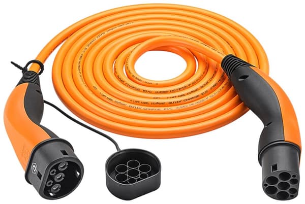 HELIX® ladekabel Type 2, opptil 7,4 kW, m, oransje