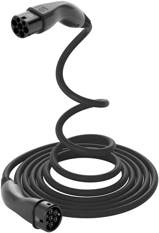 HELIX® latauskaapeli Tyyppi 2, enintään 22 kW, m, musta