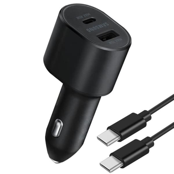 Billaddare - Samsung - 60W - USB-C Supersnabbladdning - Snabbladdning - Svart
