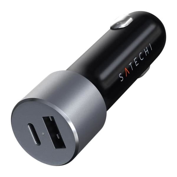 Laddare för bil - Satechi - 72W - USB-C PD - USB - Integrerad LED-indikator
