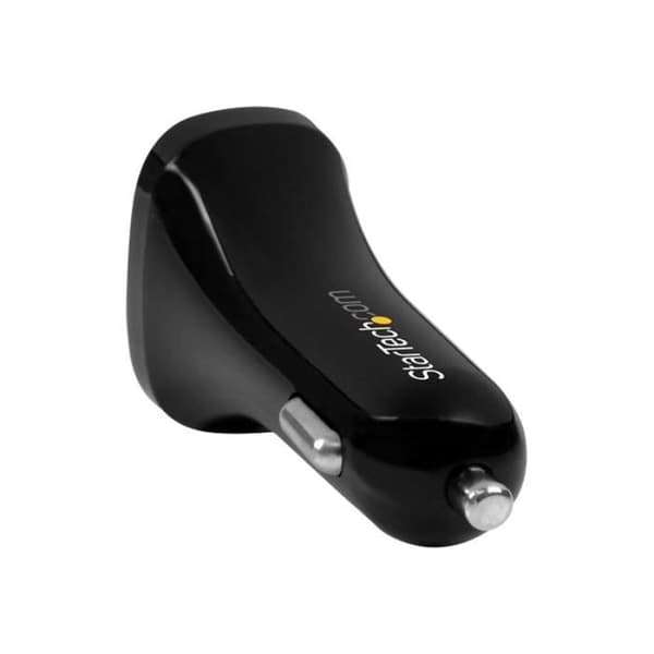 StarTech.com 2-ports USB-billaddare - Hög effekt (24W / 4,8A) - Svart (USB2PCARBKS)