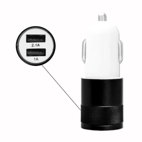 Guld USB bil cigarettändare Laddare Dubbla portar Ultrasnabb USB X2 billaddare 12-24V för Huawei Enjoy 20e Kirin 710A