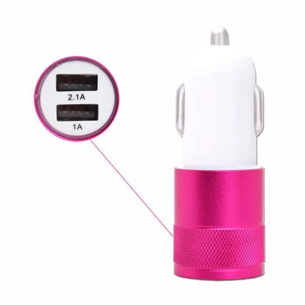Energizer Power Max P18K Pop Pink USB Cigarettändare Laddare Dubbla portar Ultrasnabb USB X2 billaddare 12-24V