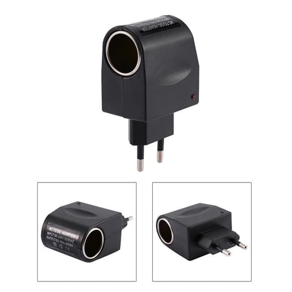 Mini AC Till 12V DC Cigarettändare Adapter Omvandlare för bilar Auto -PAI