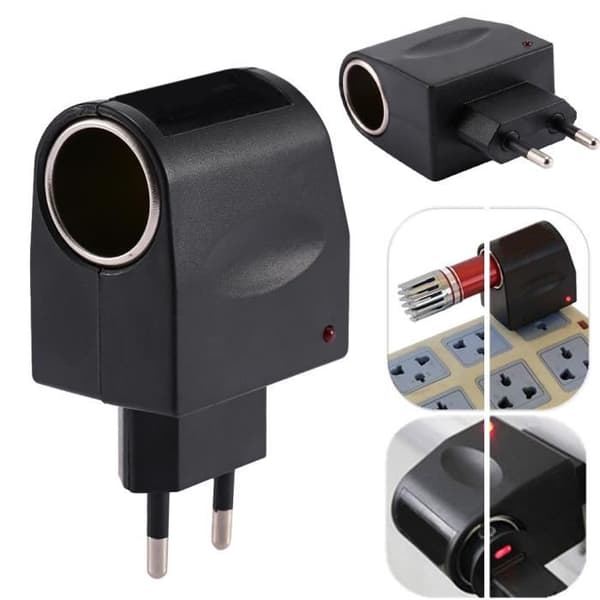 Mini AC Till 12V DC Cigarettändare Adapter Omvandlare för bilar Auto -PAI