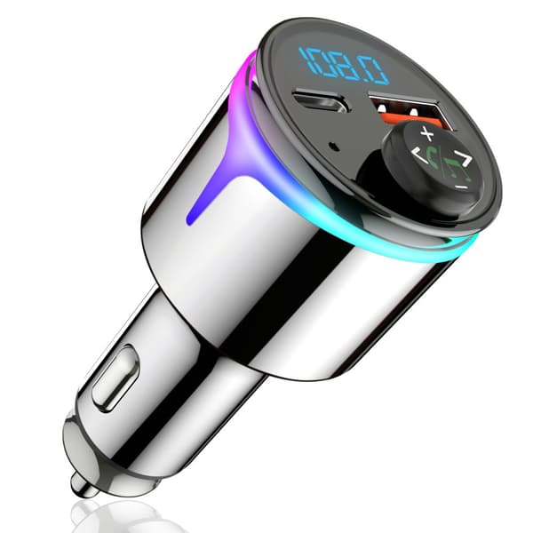 INF Bluetooth 5.3 biloplader med QC3.0 & PD hurtigopladning 0