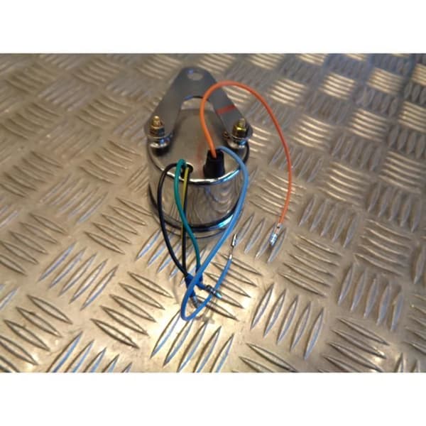 universell elektrisk varvräknare anpassningsbar skoter motorcykel quad krom vit bakgrund