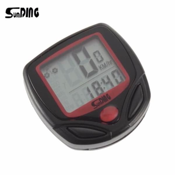 hastighetsmätare cykel motorcykel skoter lcd digital temperaturanpassningsbar universal 15 funktioner