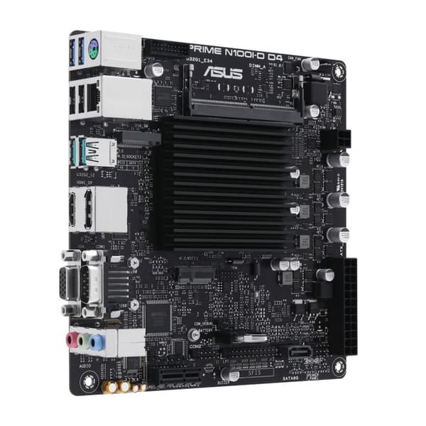 ASUS Prime N100I-D D4 Intel N100 moderkort (Intel N100-processor, PCIe 3.0, USB 3.2 Gen 2, M.2, DDR4)