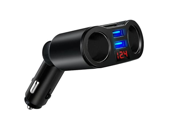 Biladapter / USB adapter til bilen - 12-24V