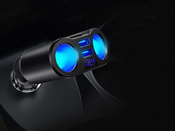 Biladapter / USB adapter til bilen - 12-24V