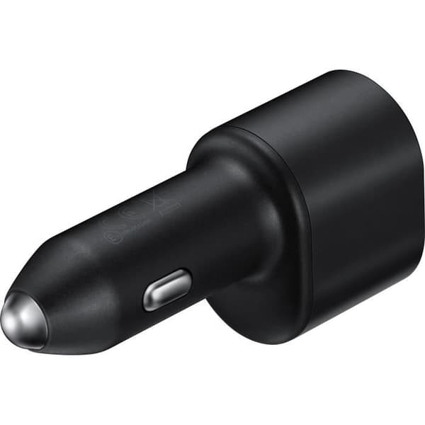 45W ultrasnabb dubbel billaddare + 1,5 m USB C/USB C-kabel Svart Samsung