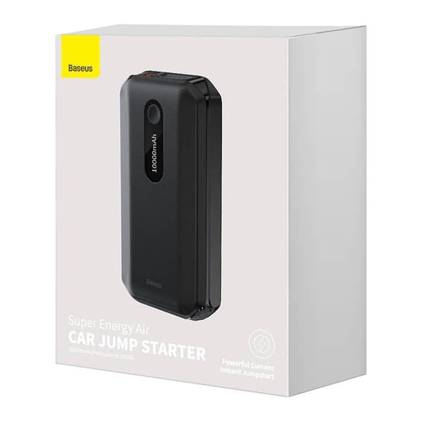 Baseus Super Energy Car Jump Starter 10000mAh, 1000A, USB (svart)