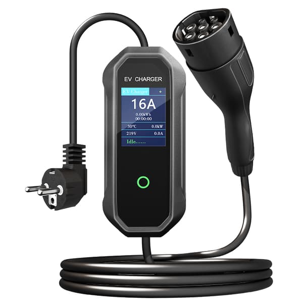 INF EV-oplader, 16A 3,5KW bærbart EVSE niveau 2-opladerkabel