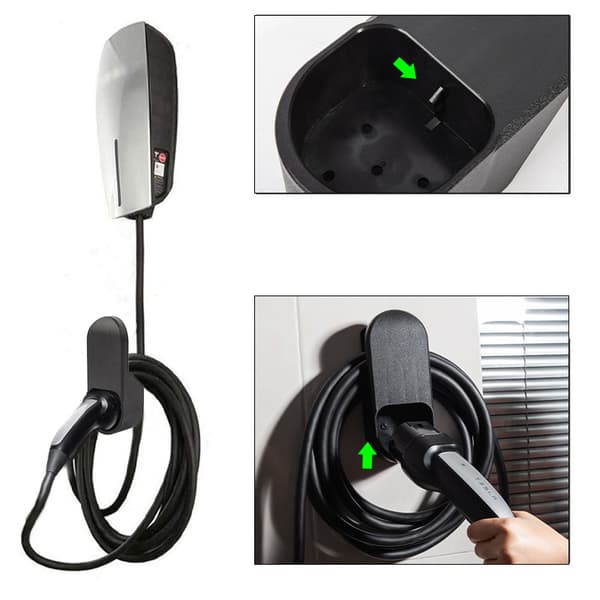 INF Veggmontert EV-laderholder for Tesla Model 3/X/S/Y (EU-plugg)