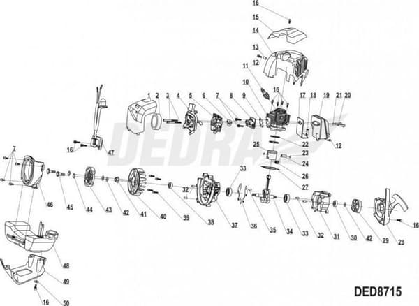 Tändstift Dedra - XDED8715.S11 - Tändstift L7T
