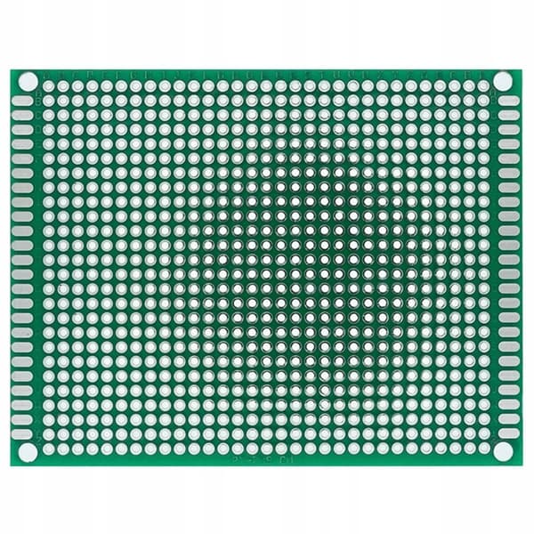 Kaksipuolinen universaali prototyyppipiirilevy 70 x 90 mm (vihreä)