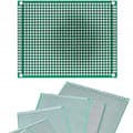 Pikkukuva 1 / 5: Kaksipuolinen universaali prototyyppipiirilevy 70 x 90 mm (vihreä)