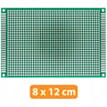 Miniatyrbild 2 av 5: Dubbelsidig universell prototypkretskort 80 x 120 mm (grön)