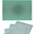 Miniatyrbild 1 av 5: Dubbelsidig universell prototypkretskort 80 x 120 mm (grön)