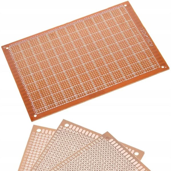 Enkeltsidet universal prototypeplade 120 x 180 mm